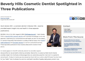 Beverly Hills Cosmetic Dentist Featured in Poosh, SPY, and Delish Articles